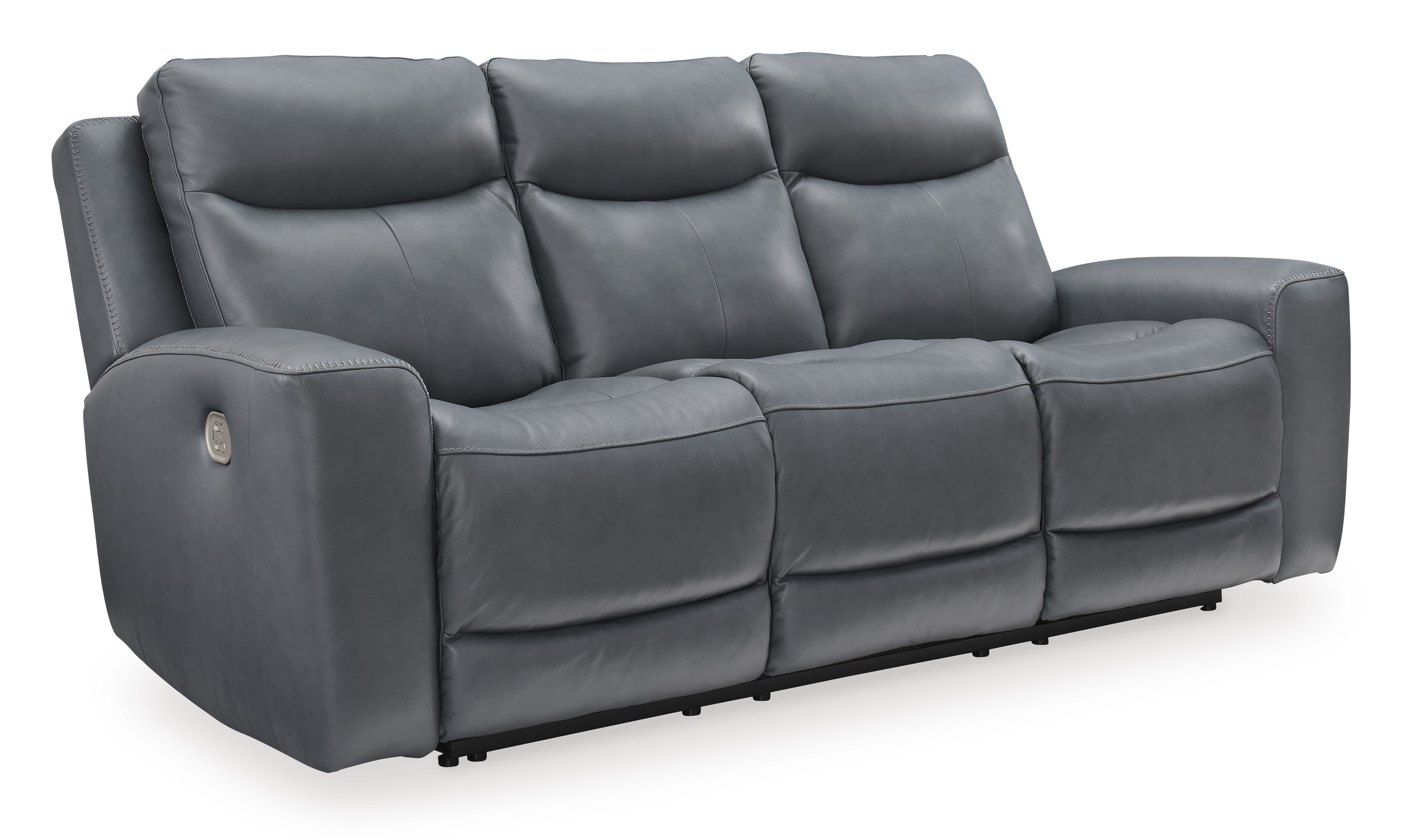 Mindanao Power Reclining Sofa with Adjustable Headrest - Steel - Gallery Image 3