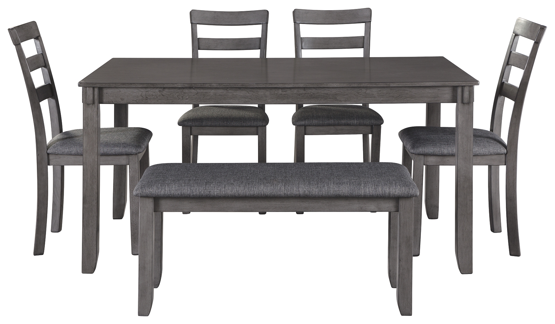 Bridson Dining Set - Gray/6 - Piece - Gallery Image 4