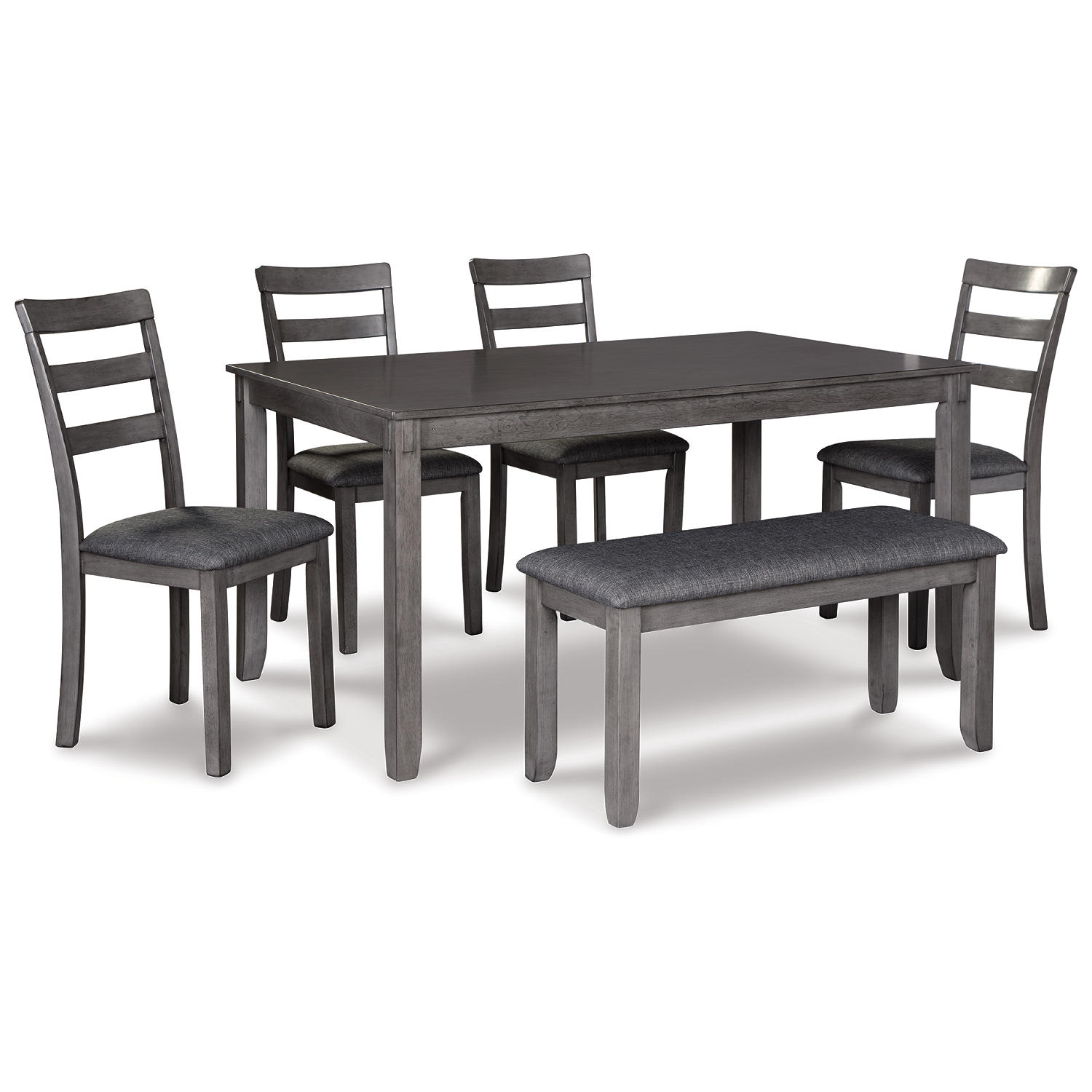 Bridson Dining Set - Gray/6 - Piece - Gallery Image 6